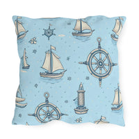 Thumbnail for Nautical Notes Outdoor Throw Pillow
