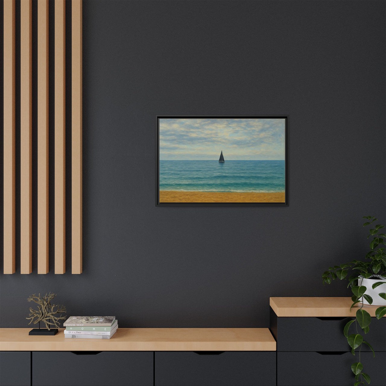 Still Waters Canvas Wall Art with Frame