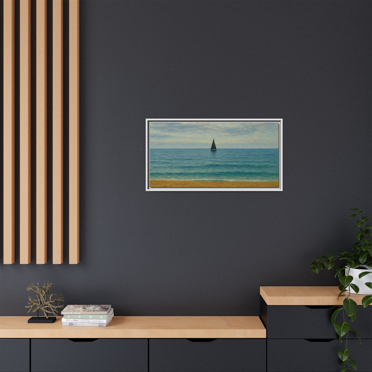 Still Waters Canvas Wall Art with Frame