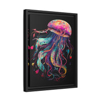 Thumbnail for Celestial Drifter Jellyfish Canvas Wall Art with Frame