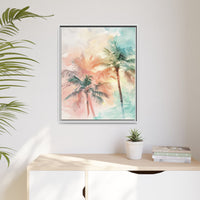 Thumbnail for Palm Glow Canvas Wall Art with Frame