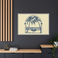 Thumbnail for Palm Retreat Hammock Canvas Wall Art with Frame