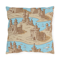 Thumbnail for Sand Castles Outdoor Throw Pillow