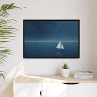 Thumbnail for Sail Into Stillness Canvas Wall Art with Frame