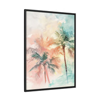 Thumbnail for Palm Glow Canvas Wall Art with Frame