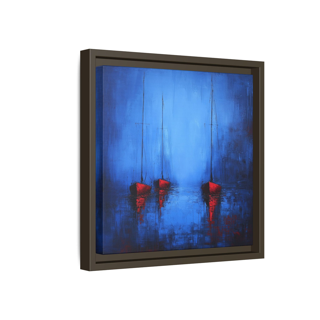 Nocturne at Sea Matte Canvas Wall Art with Frame