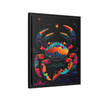 Thumbnail for Neon Tide Crab Canvas Wall Art with Frame
