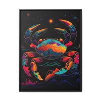 Thumbnail for Neon Tide Crab Canvas Wall Art with Frame