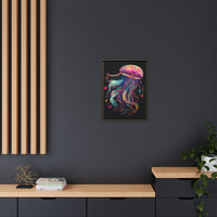 Thumbnail for Celestial Drifter Jellyfish Canvas Wall Art with Frame
