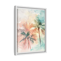 Thumbnail for Palm Glow Canvas Wall Art with Frame