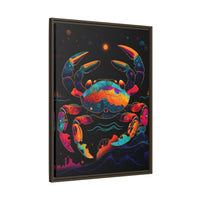 Thumbnail for Neon Tide Crab Canvas Wall Art with Frame