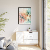 Thumbnail for Palm Glow Canvas Wall Art with Frame