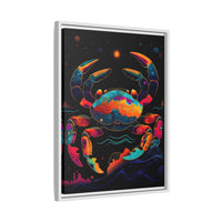 Thumbnail for Neon Tide Crab Canvas Wall Art with Frame