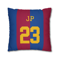 Thumbnail for Barcelona Square Pillowcase with Custom Name & Number