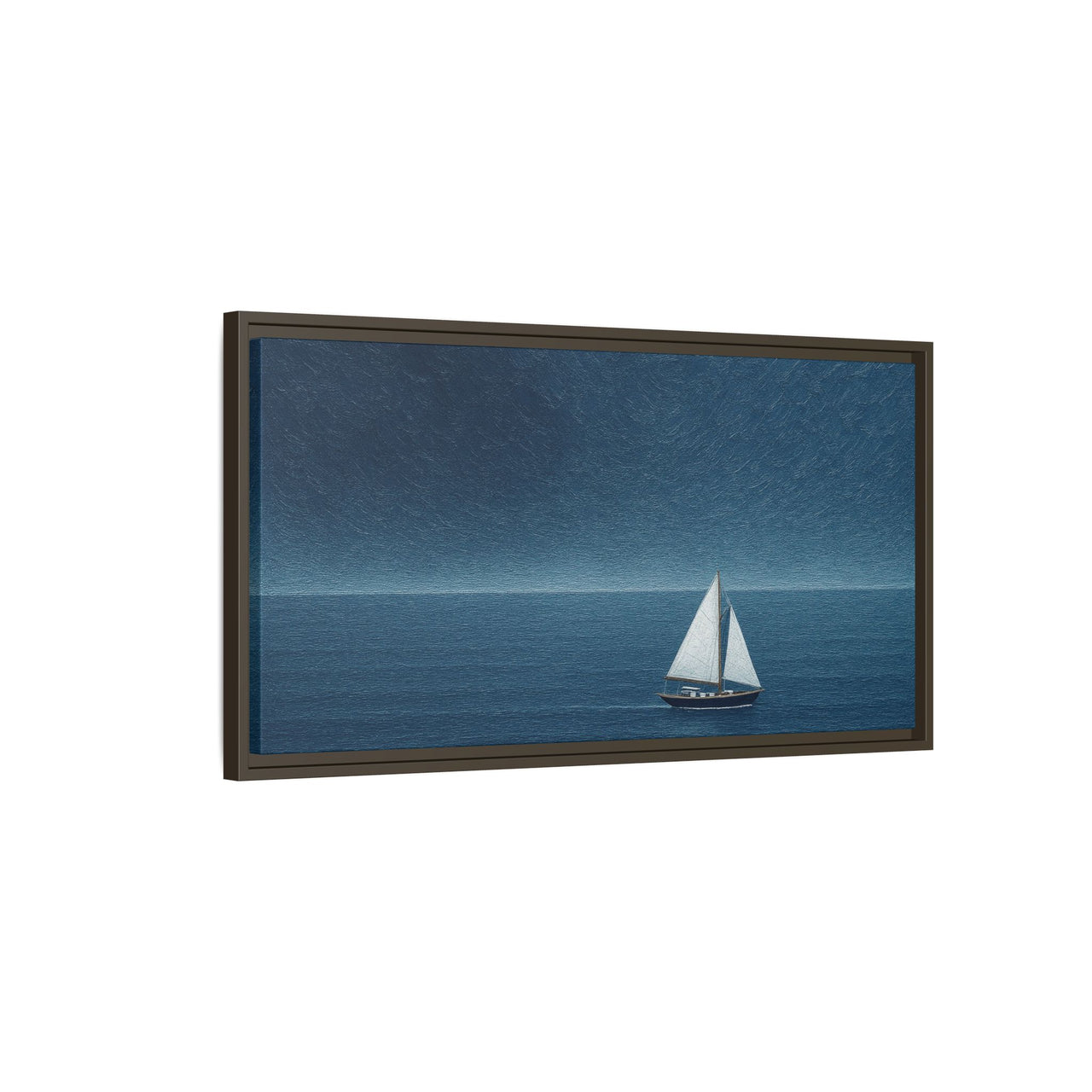 Sail Into Stillness Canvas Wall Art with Frame