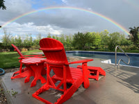 Thumbnail for Wooden Royal Elevated Reclining Adirondack Chair (Large)