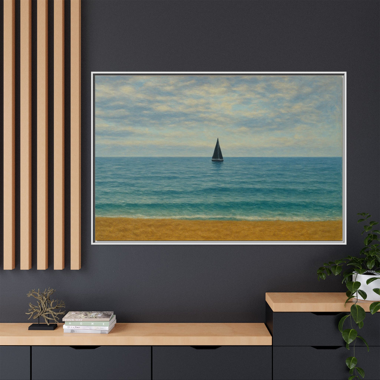 Still Waters Canvas Wall Art with Frame
