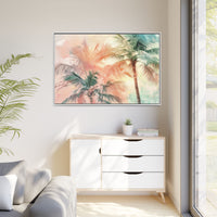 Thumbnail for Palm Glow Canvas Wall Art with Frame