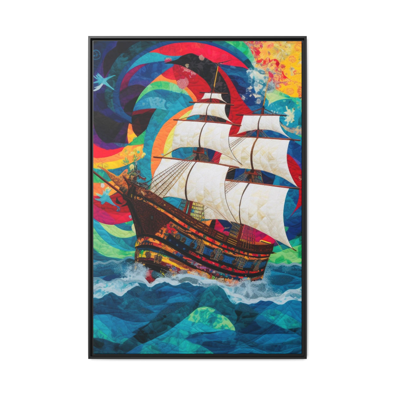 Sails of Change Canvas Wall Art with Frame