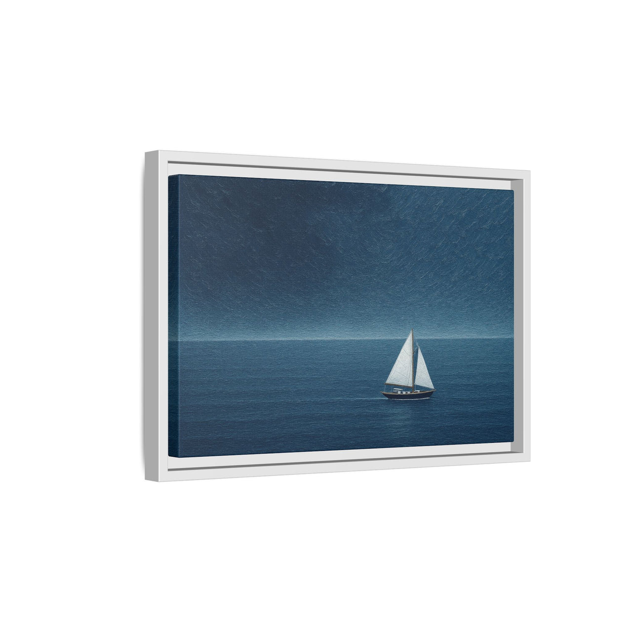 Sail Into Stillness Canvas Wall Art with Frame