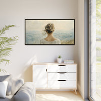 Thumbnail for Where the Sky Meets Her Canvas Wall Art with Frame