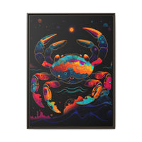 Thumbnail for Neon Tide Crab Canvas Wall Art with Frame