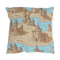 Thumbnail for Sand Castles Outdoor Throw Pillow