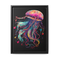 Thumbnail for Celestial Drifter Jellyfish Canvas Wall Art with Frame