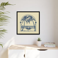 Thumbnail for Palm Retreat Hammock Canvas Wall Art with Frame