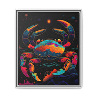 Thumbnail for Neon Tide Crab Canvas Wall Art with Frame