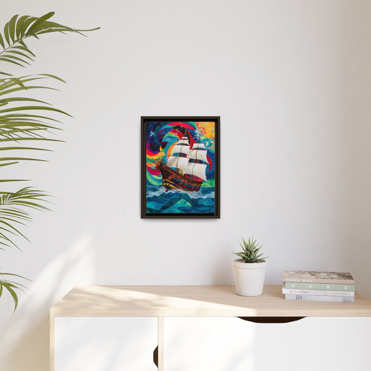 Sails of Change Canvas Wall Art with Frame