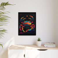 Thumbnail for Neon Tide Crab Canvas Wall Art with Frame