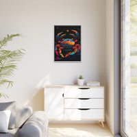 Thumbnail for Neon Tide Crab Canvas Wall Art with Frame
