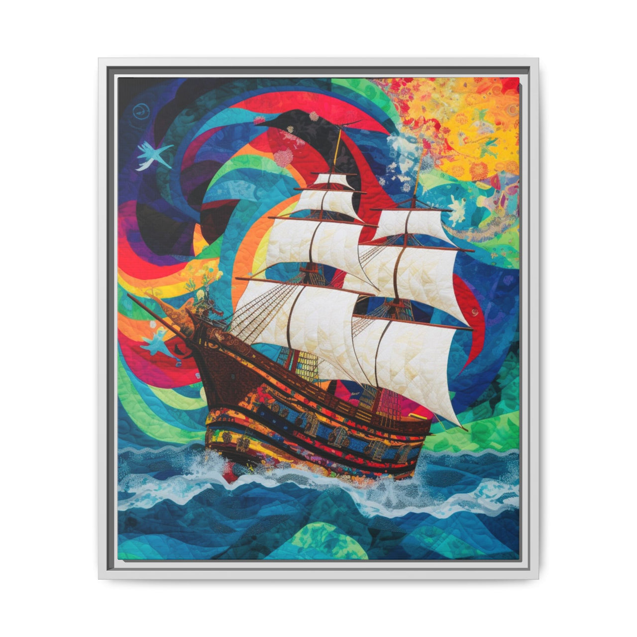 Sails of Change Canvas Wall Art with Frame
