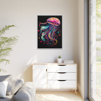 Thumbnail for Celestial Drifter Jellyfish Canvas Wall Art with Frame