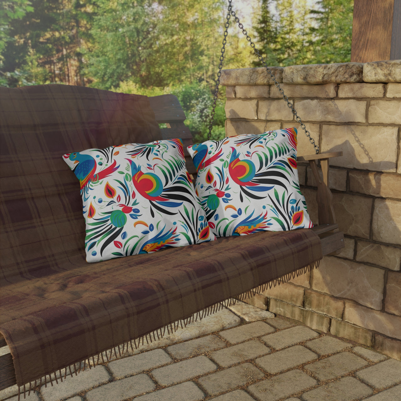 Quetzal Quest Outdoor Throw Pillow