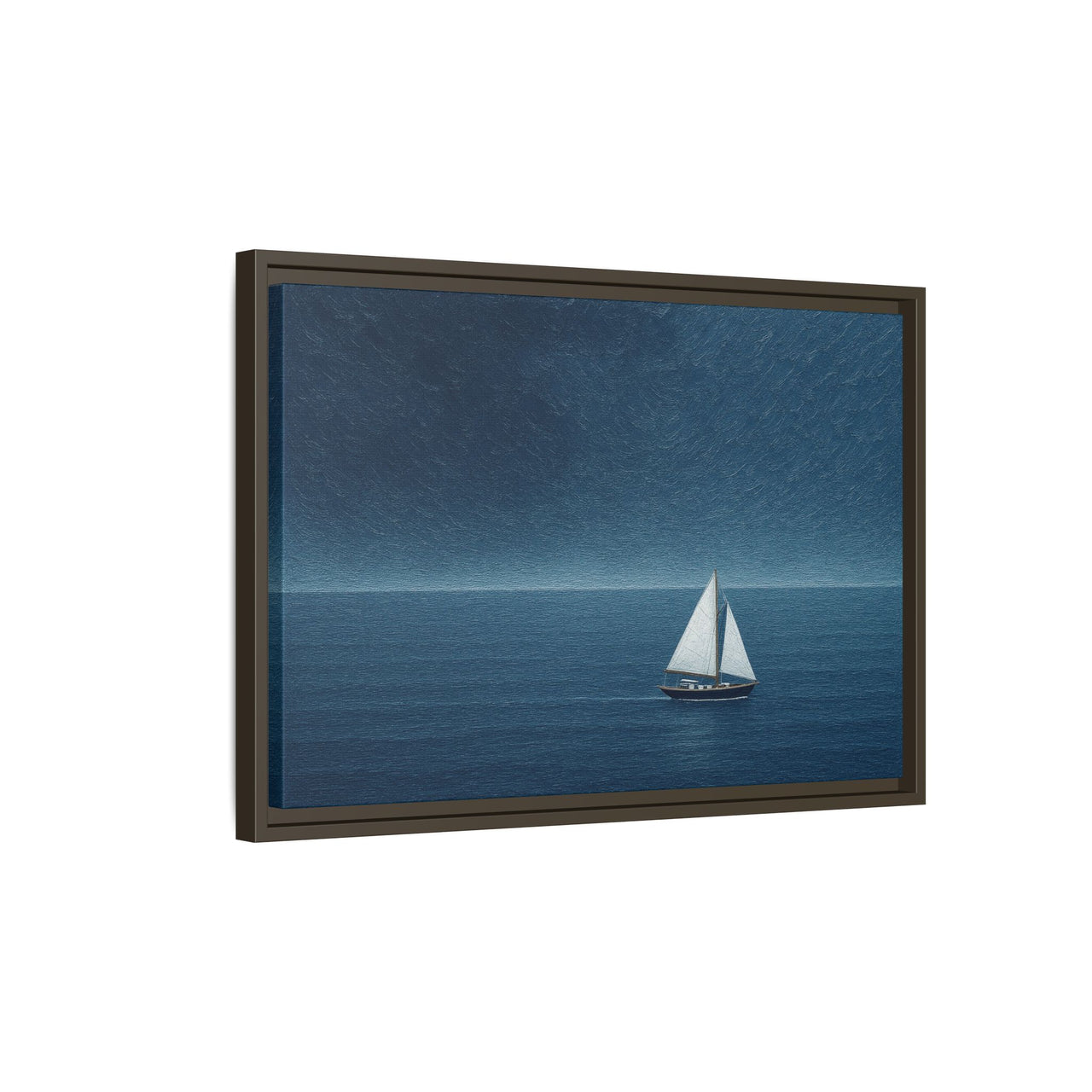 Sail Into Stillness Canvas Wall Art with Frame