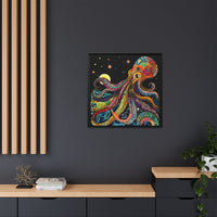 Thumbnail for Midnight Depths Octopus Canvas Wall Art with Frame