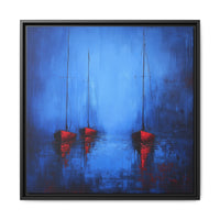 Thumbnail for Nocturne at Sea Matte Canvas Wall Art with Frame