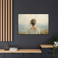 Thumbnail for Where the Sky Meets Her Canvas Wall Art with Frame