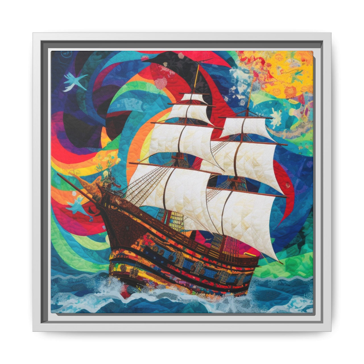Sails of Change Canvas Wall Art with Frame