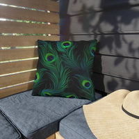 Thumbnail for Peacock Mirage Outdoor Throw Pillow