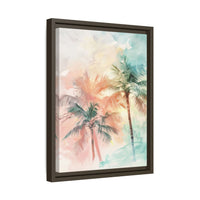 Thumbnail for Palm Glow Canvas Wall Art with Frame