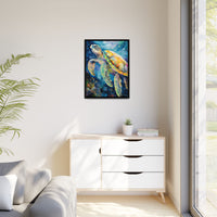 Thumbnail for Gliding Turtle Canvas Wall Art with Frame