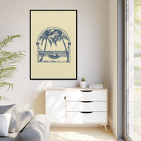 Thumbnail for Palm Retreat Hammock Canvas Wall Art with Frame