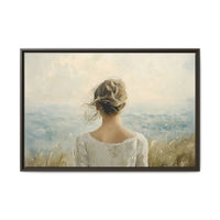 Thumbnail for Where the Sky Meets Her Canvas Wall Art with Frame