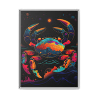 Thumbnail for Neon Tide Crab Canvas Wall Art with Frame