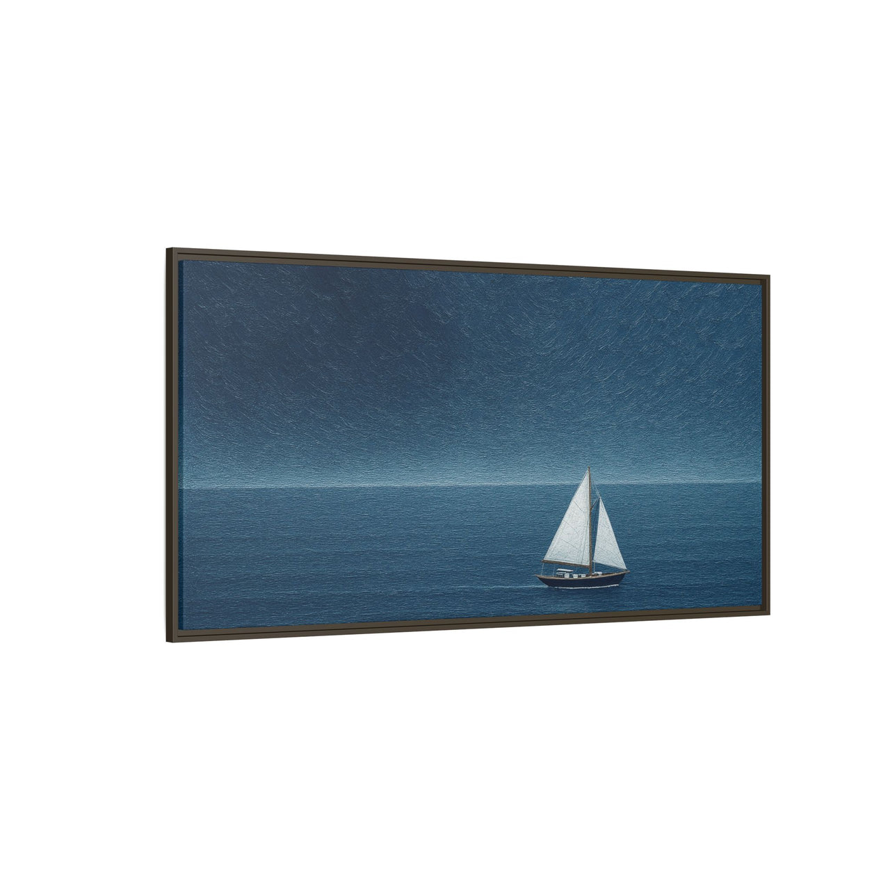 Sail Into Stillness Canvas Wall Art with Frame