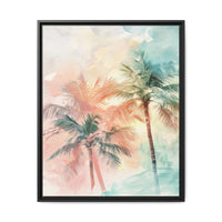 Thumbnail for Palm Glow Canvas Wall Art with Frame