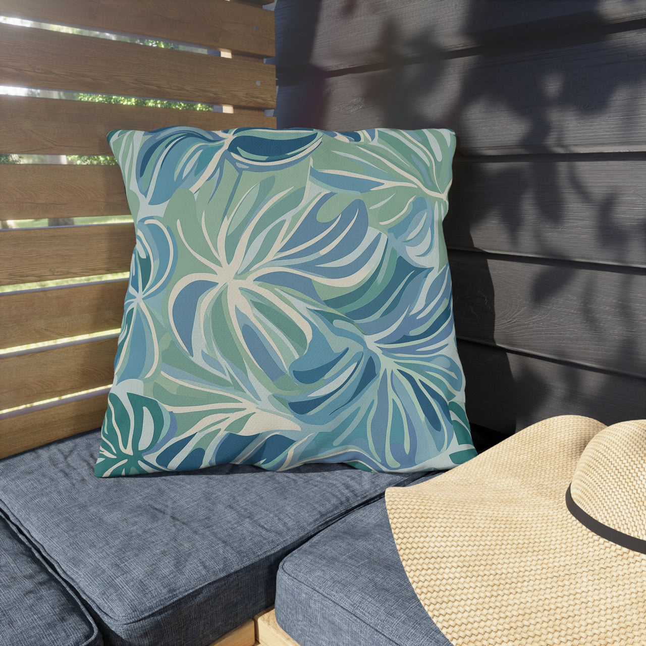 Seafoam Canopy Outdoor Throw Pillow